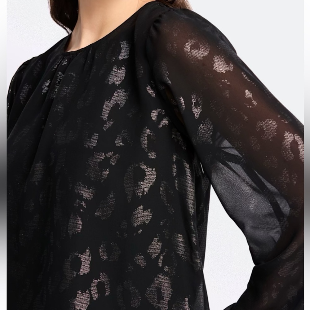 Nine Britton Black Patterned Blouse - image 3